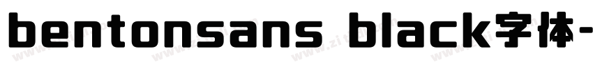 bentonsans black字体字体转换